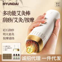 砭石艾灸棒艾灸盒随身灸家用面部热敷刮痧仪神器艾灸专用手动器具