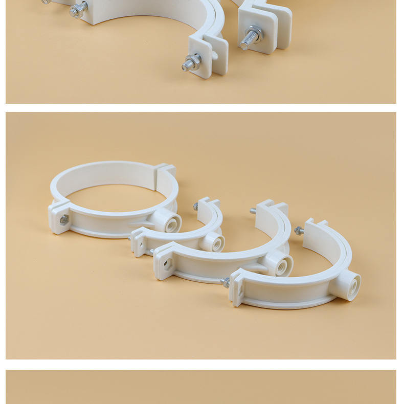 双用管卡给水管夹卡箍国标精品吊卡抱箍配件pvc管道固定支架管扣