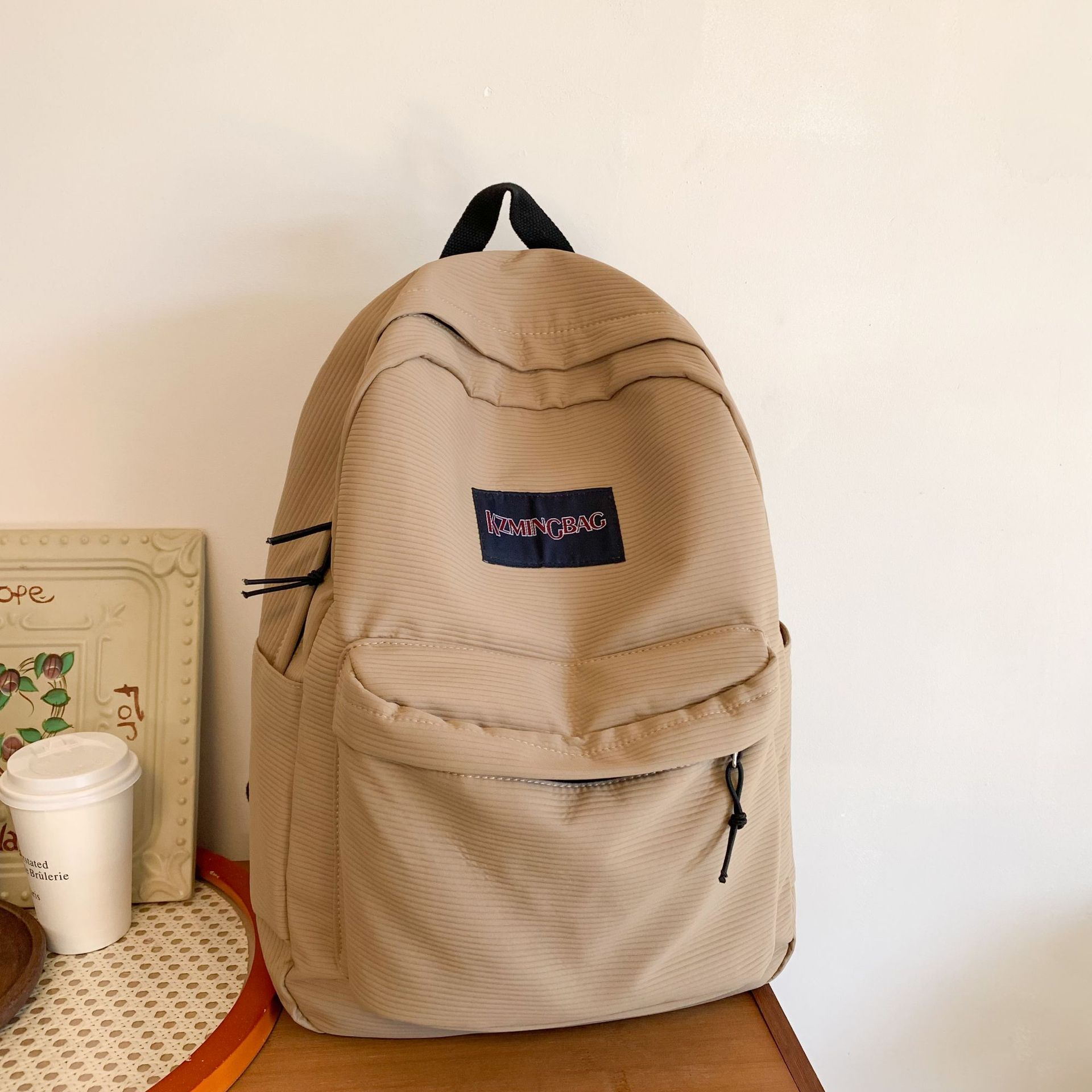 Schoolbag Backpack Bags Japanese Backpack Ins College Style Large Capacity Women's Simple All-Match 2023 New Preppy Style