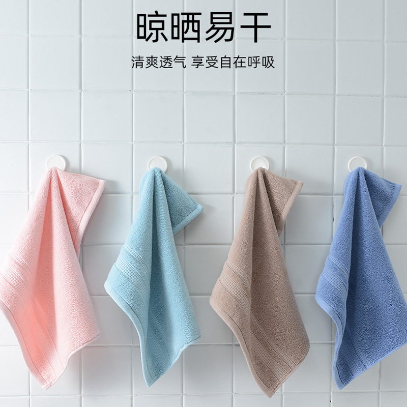 纯棉擦手巾小毛巾柔软便携方巾成人女吸水外出擦手毛巾可定制方巾