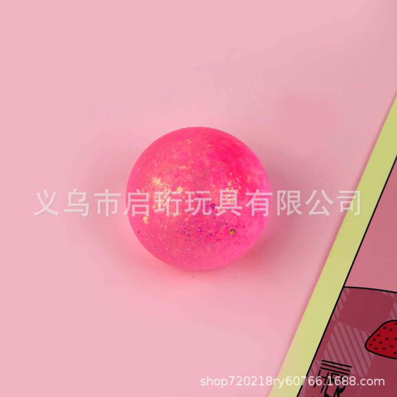INS Same Style Gold Powder Malt Sugar Squeezing Toy Sequins Colorful Cute Decompression Vent Ball Aurora TPR Toy Ball