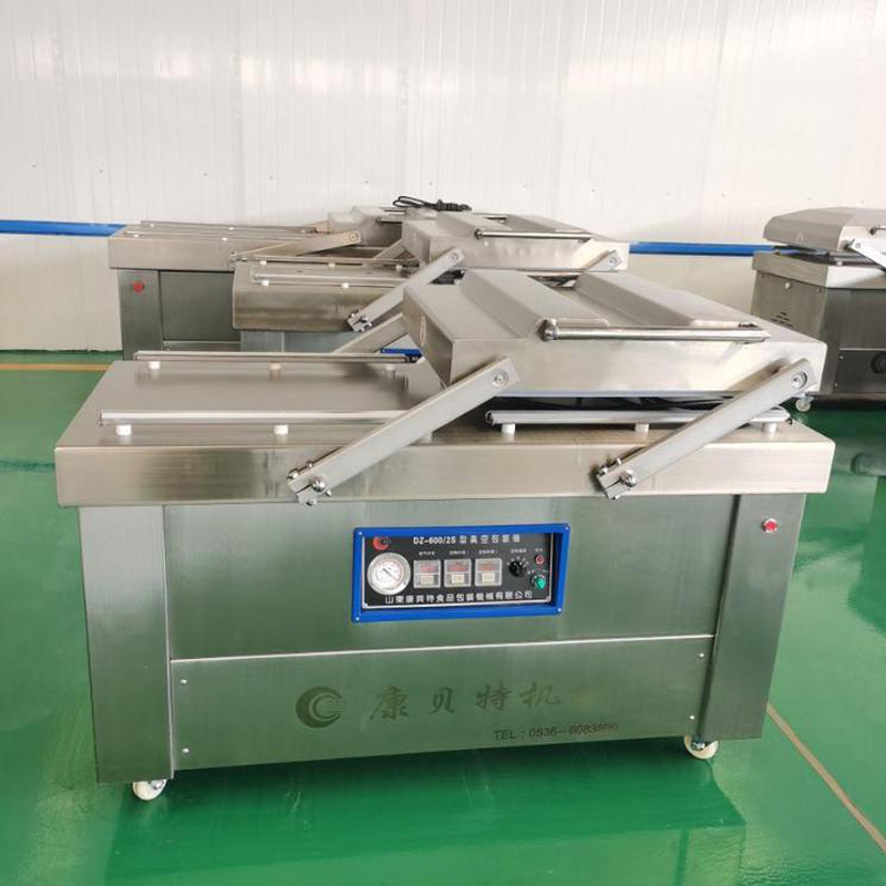 真空玉米塑封机 甘蔗600型双室真空包装机 700型双封条真空封口机