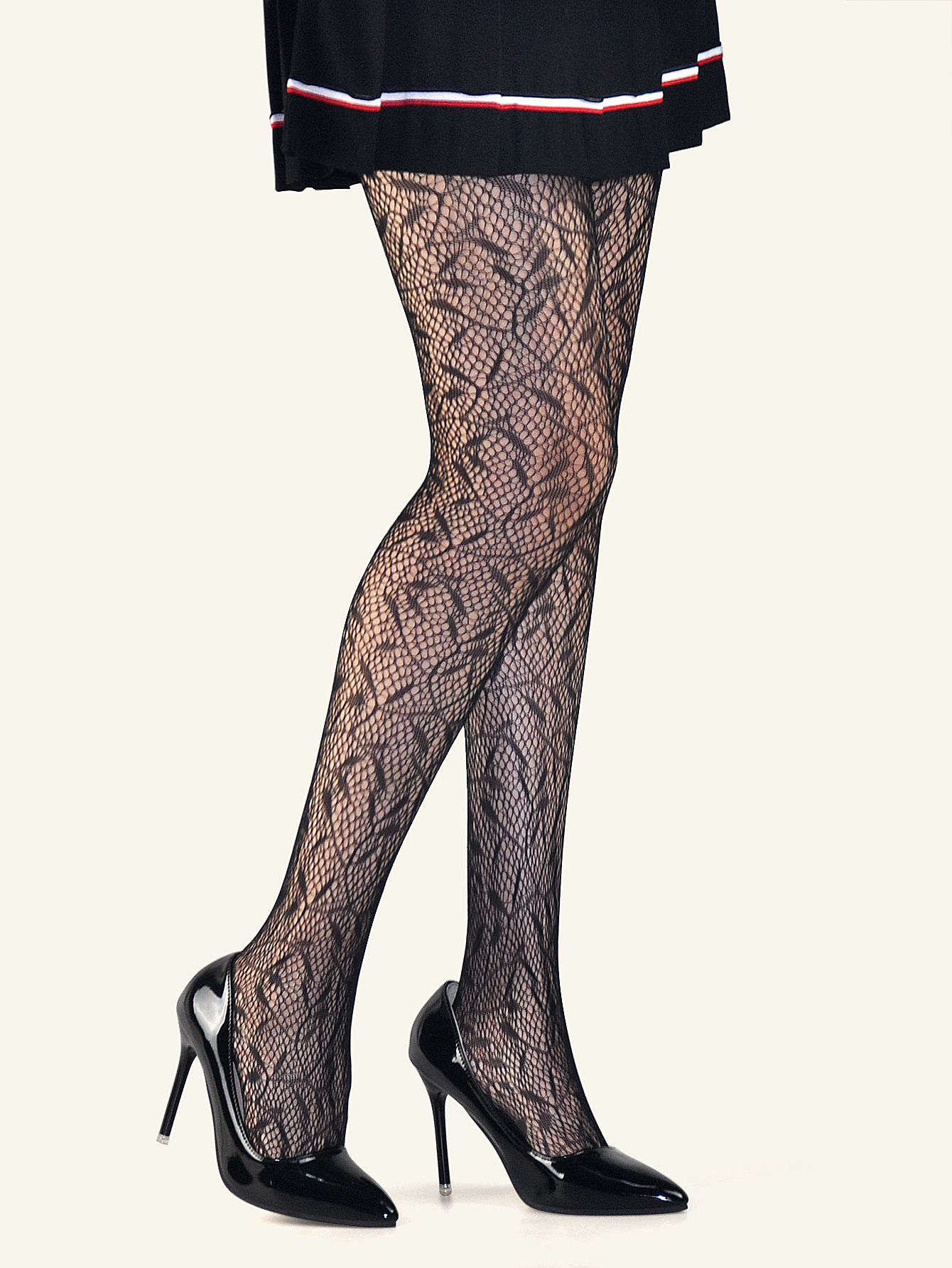 薄款网眼提花连裤袜柳条叶子花朵复古镂空渔网袜夏季透气打底丝袜