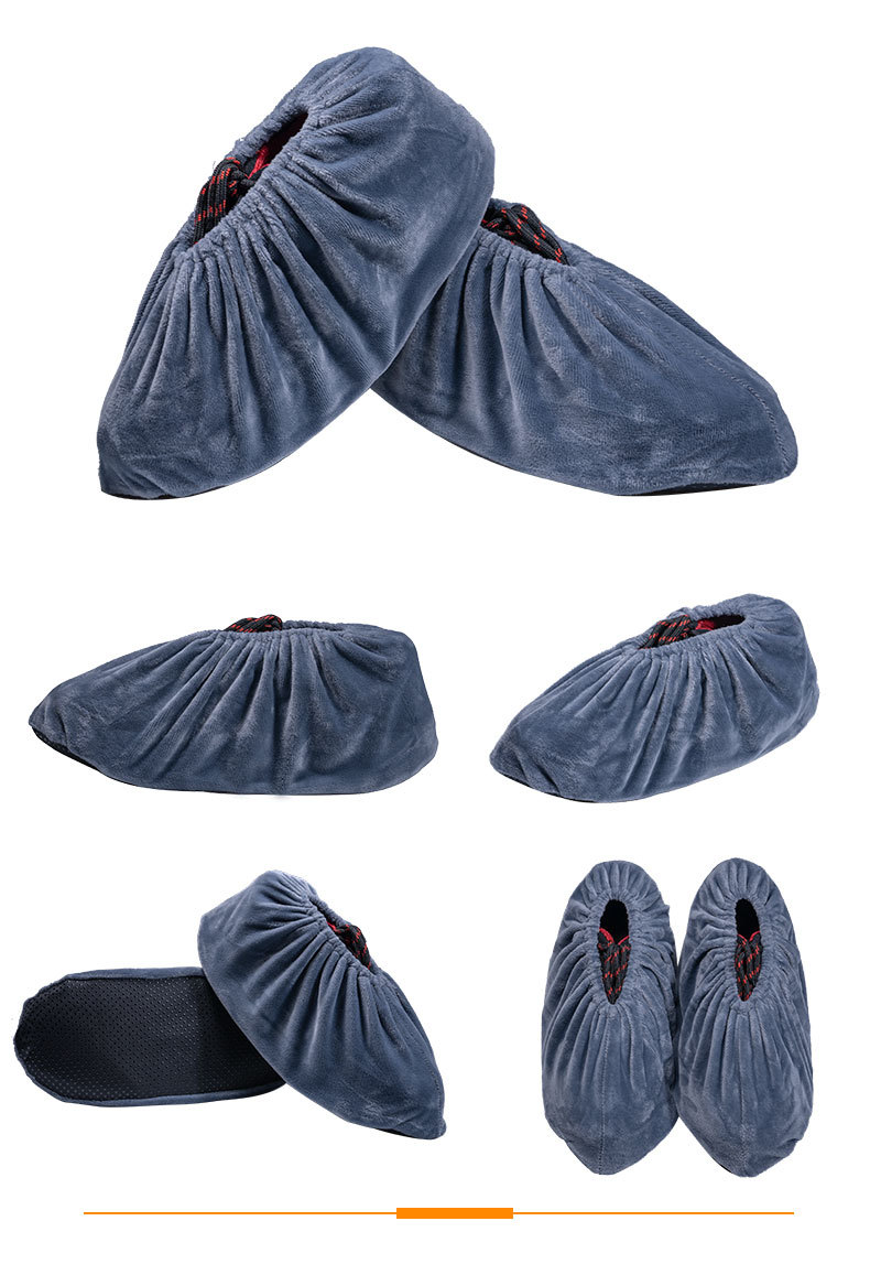 室内鞋套家用布耐磨加厚可反复洗样板房鞋套学生机房儿童脚套防滑