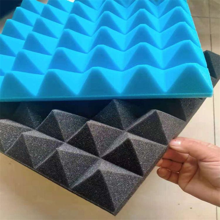 室内背胶波浪棉吸音棉 蘑菇头自粘50mm阻燃隔音棉鸡蛋棉厂家定制