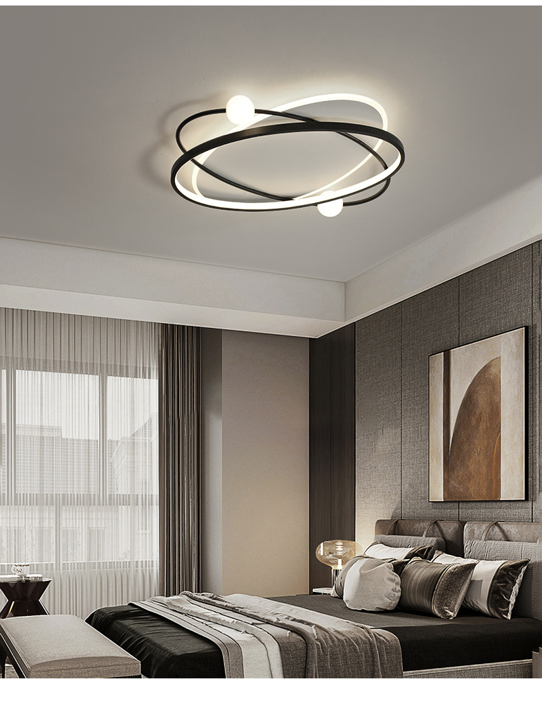 卧室灯轻奢简约现代吸顶灯创意北欧2021年新款主卧房间网红灯具