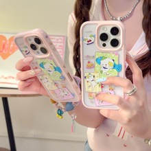 日韩苹果14promax卡通13pro胡图图小怪iPhone15/16pro手机壳适用