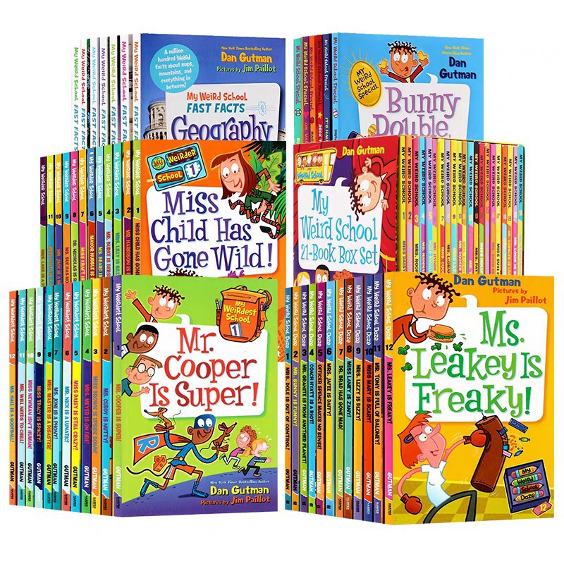 英文绘本my weird school我的疯狂学校儿童英语章节赠音频五季全