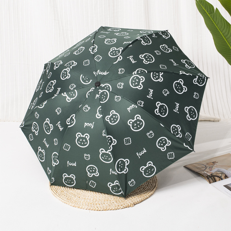 Umbrella Wholesale Printing Logo Sun Umbrella Uv Protection Sun Umbrella Rain Dual-Use Folding Umbrella Cartoon Sun Umbrella
