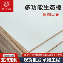 厂家免漆生态板桌面搁板多层实木隔板衣柜分层一字长方形台面木板