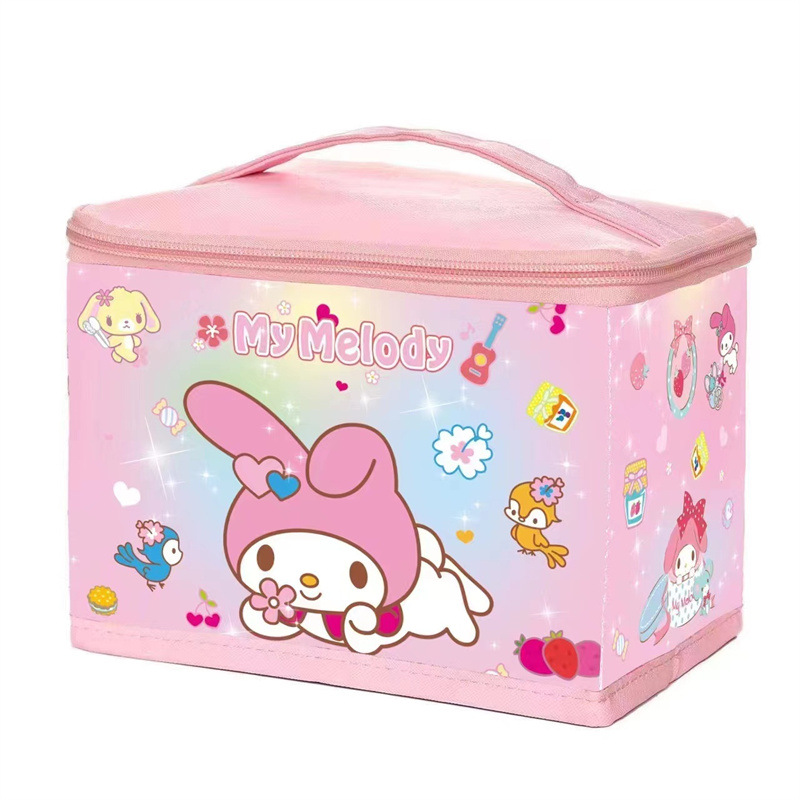 Cute Ins Girl Portable Cosmetic Case Portable Outing Cosmetics Sundries Storage Box Portable Storage Box with Lid