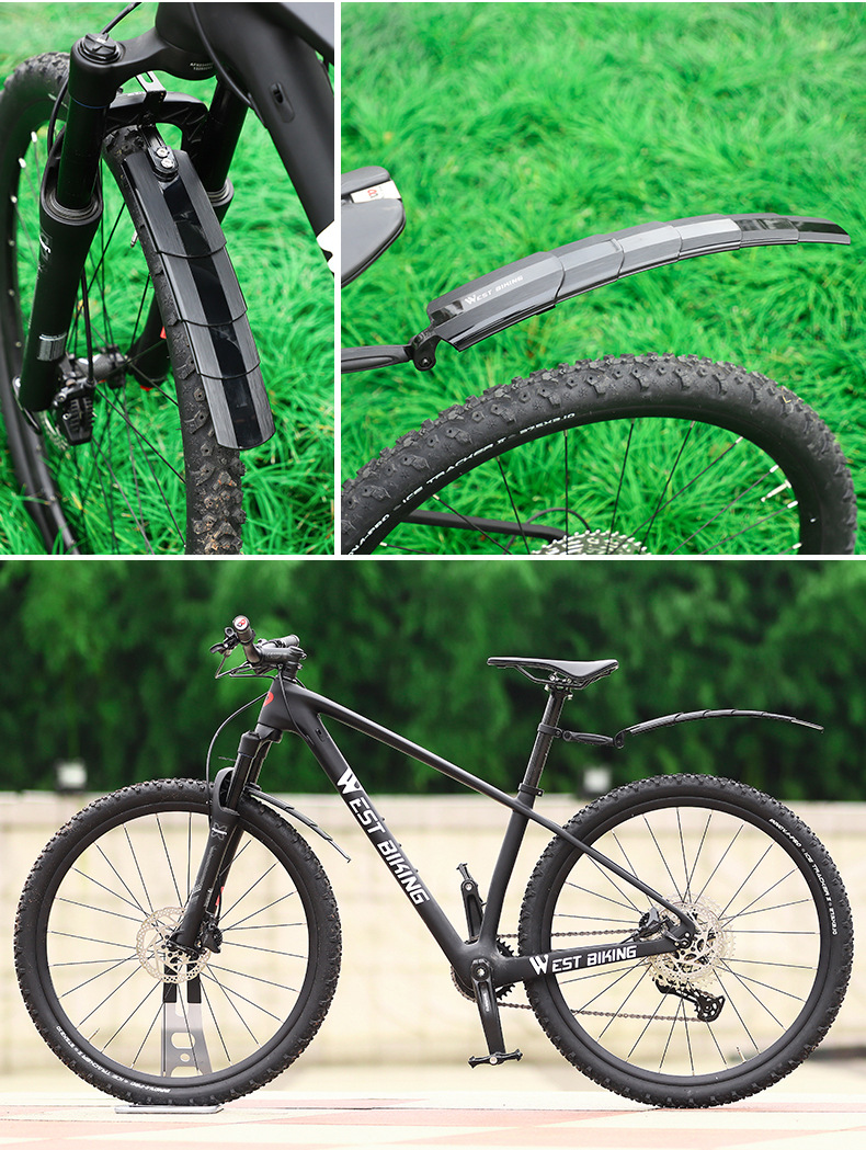 西骑者自行车挡泥板可伸缩挡泥板折叠车死飞雨板公路车山地车配件