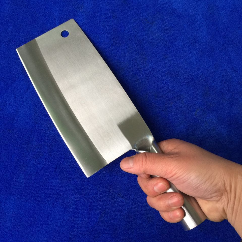 铬钢切片刀 越南铬钢刀 铬钢桑刀铁柄切片刀斩切两用刀不锈钢菜刀