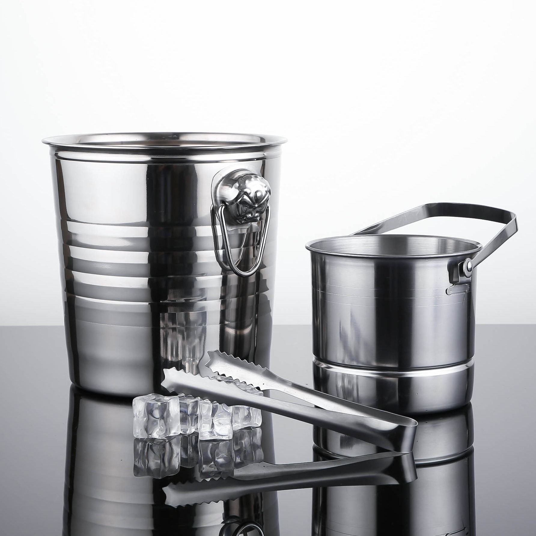 不锈钢加厚冰桶 ktv酒吧用品香槟桶商用装冰块粒桶创意啤酒红酒桶
