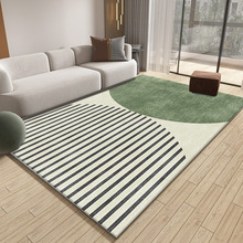 现货日式轻奢客厅地毯ins风极简地垫静谧家用地毯整铺卧室床边毯