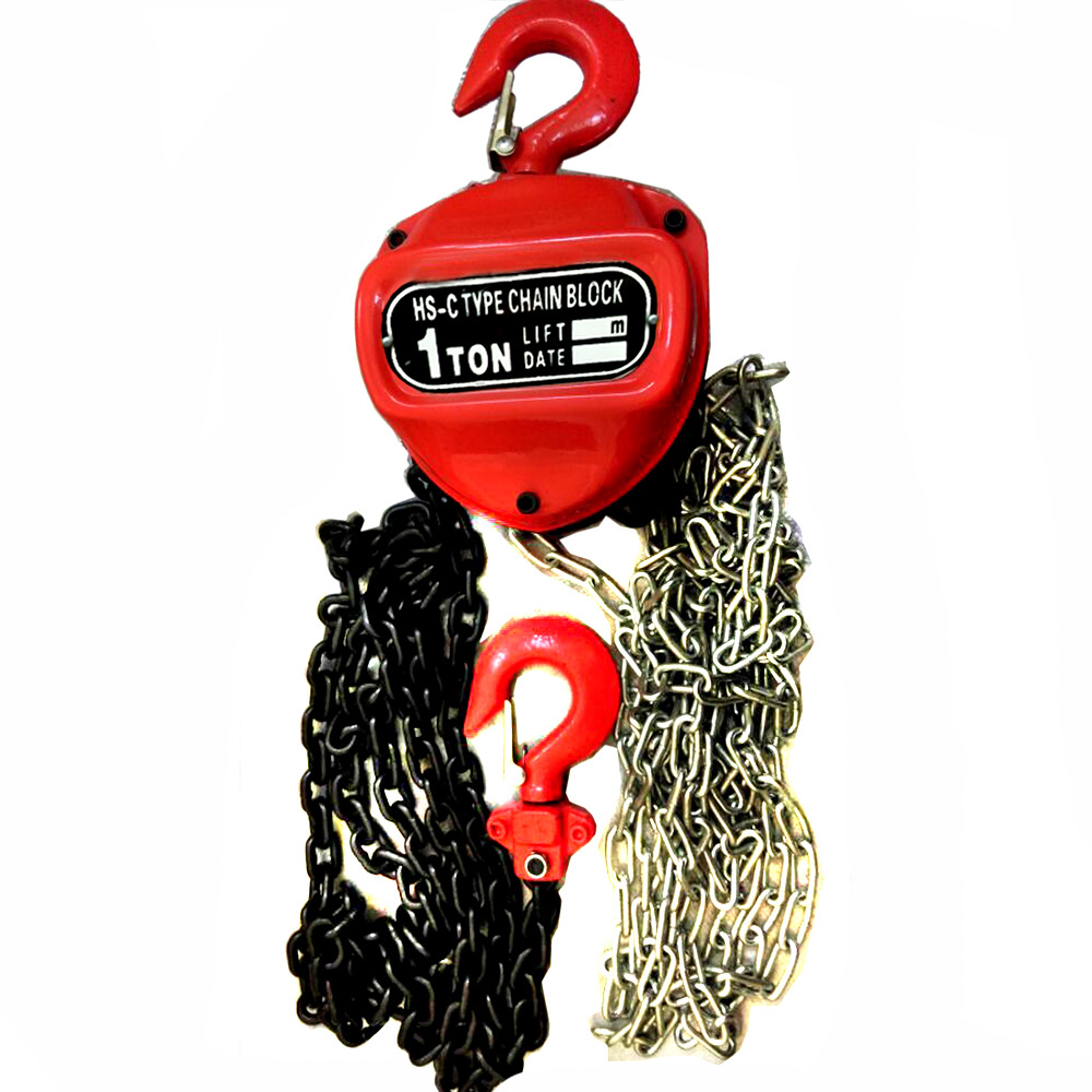 厂家直供 手拉葫芦 倒链 钢链 喷塑三角型1吨3米