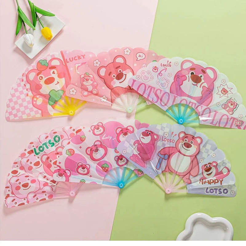 Popular Sanrio Fan Clow M Melody Jade Guiru Folding Fan Summer Portable Student Fan