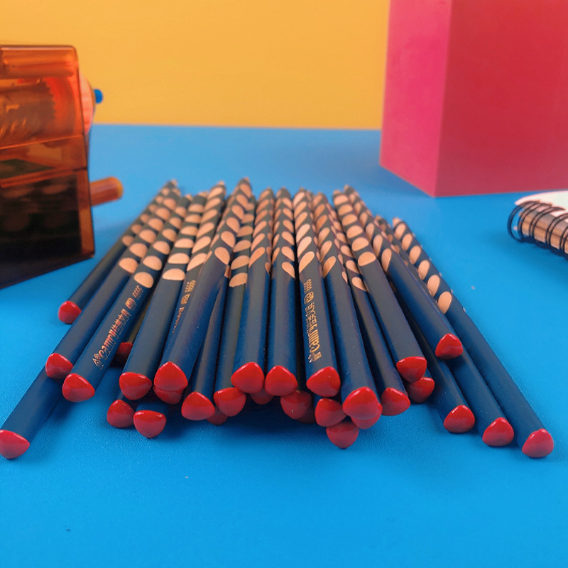 佳美文具正姿洞洞笔一年级书写hb铅笔防咬三角杆洞洞铅笔矫正握姿