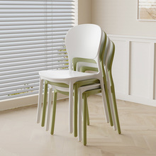 北欧餐椅家用加厚塑料椅子简约塑胶靠背椅网红休闲桌椅餐厅凳子
