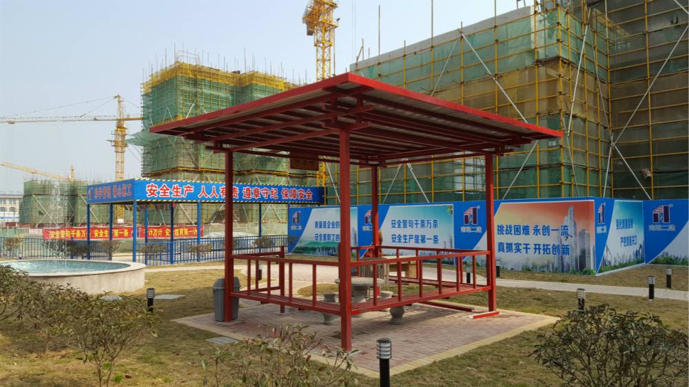 休息亭 厂家供应 工地标准化钢筋加工棚 木工加工棚 工地茶水亭