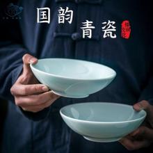景德镇陶瓷碗6英寸米饭敞口小号斗笠家商用小菜logo餐具批发代货