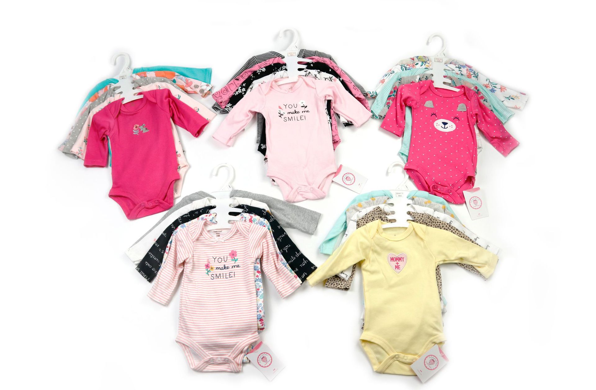 2023ins New Spring Popular Foreign Trade Infant Clothing Factory in Stock Wholesale Summer Long-Sleeve Romper 5-Piece Set