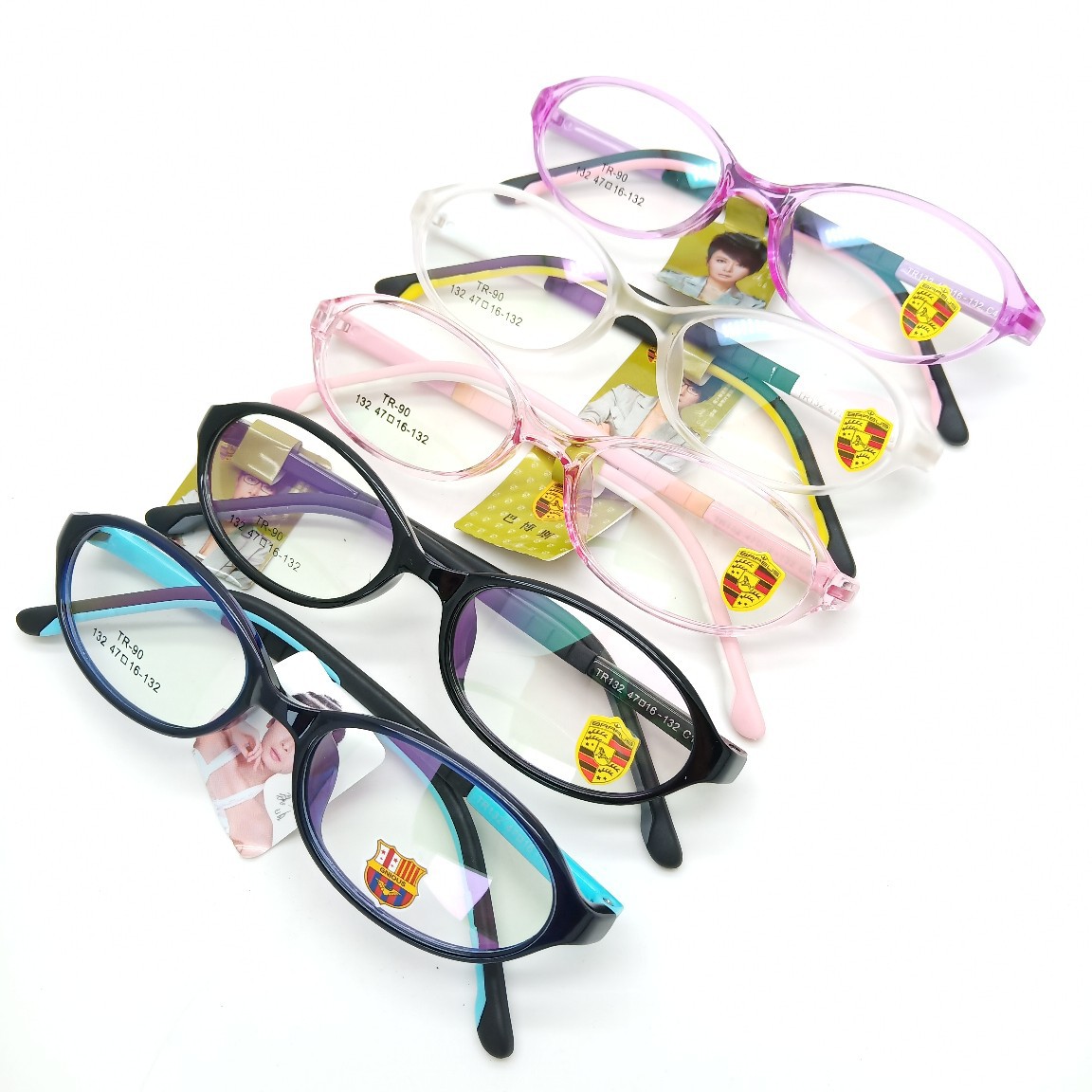 儿童tr镜框黑色小框