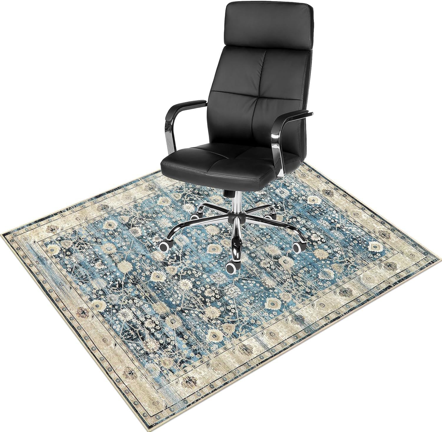 Cross-Border Amazon American Living Room Floor Mat Office Chair Cushion Hardwood Floor Office Chair Carpet Non-Slip Foot Mat