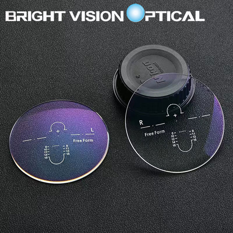 74自由曲面树脂防刮车房镜片 1.56高清内渐进非球面多焦点镜片