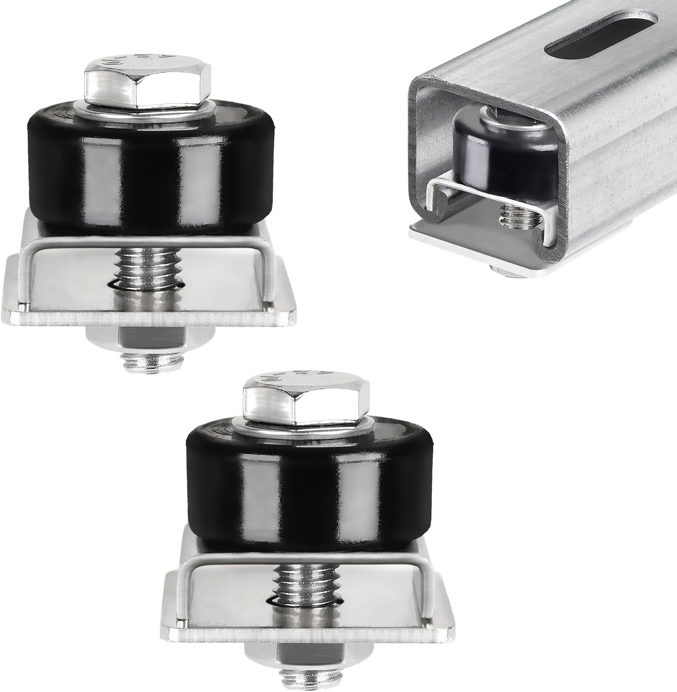 轨道限位器定位器吊滑定位片装支架轮导向轮止滑道配件有美国专利