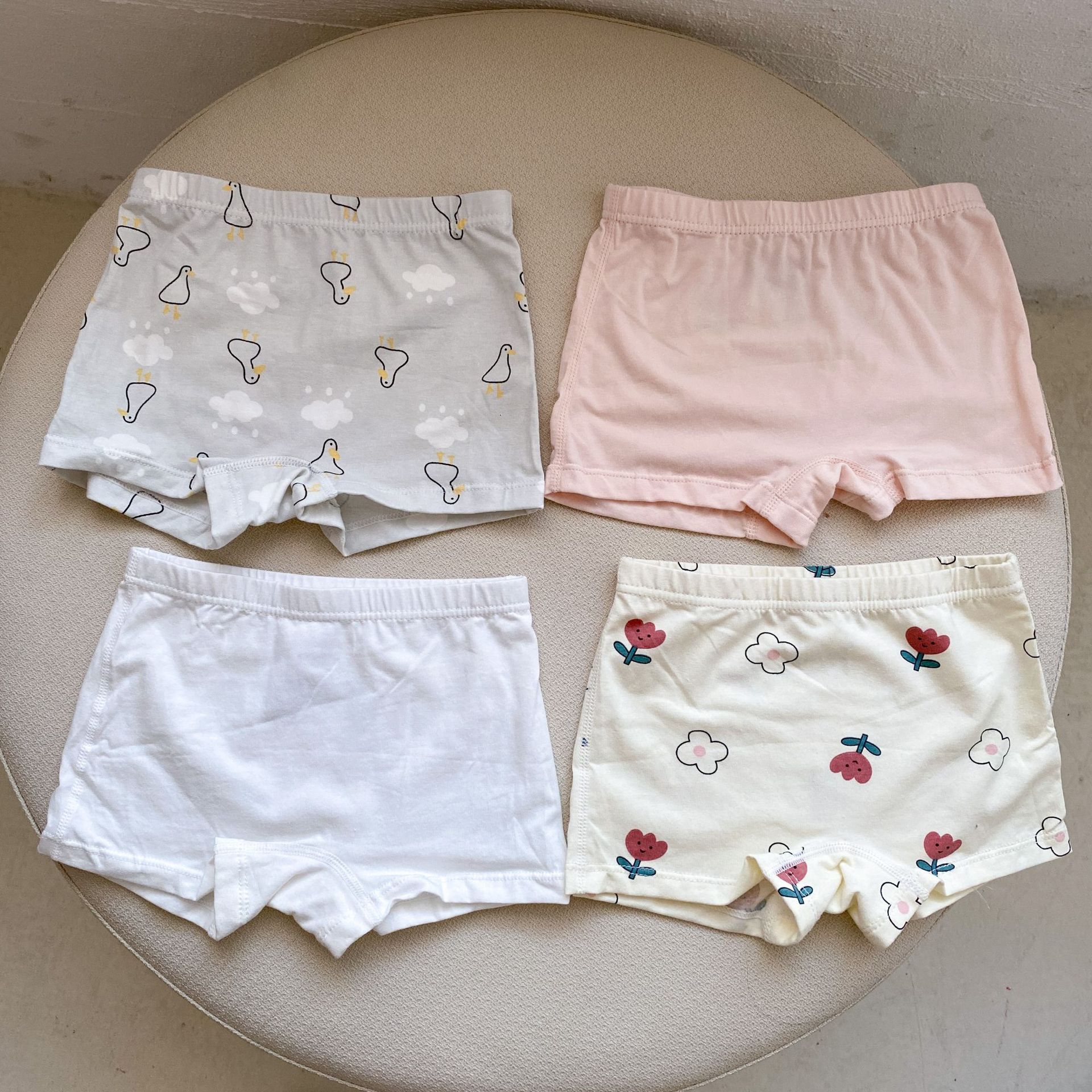 女童内裤儿童平角短裤女宝不夹屁屁宝宝中小童小女孩可爱四角底裤