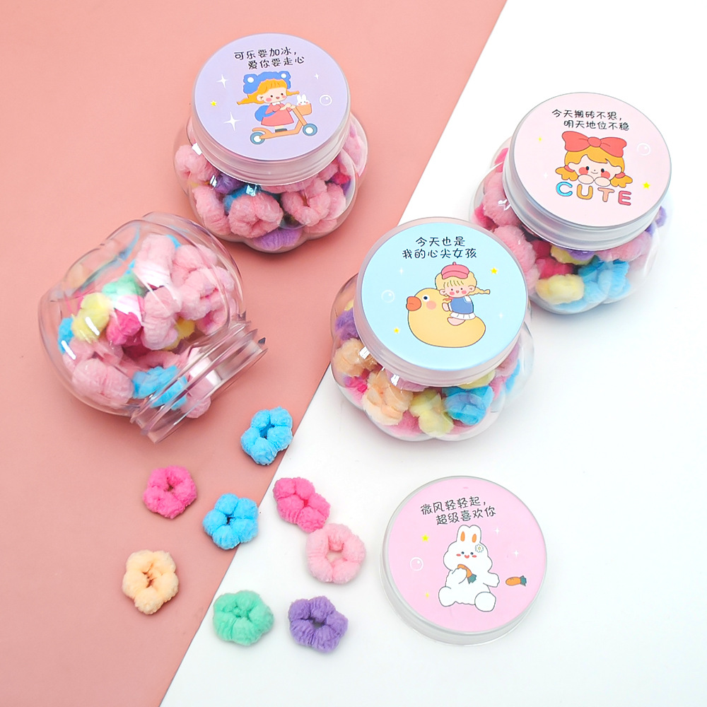 Sweet Candy Color Girl Baby High Elasticity Does Not Hurt Hair Towel Ring Hair Rope Tie Hair Rubber Band Hair Accessories