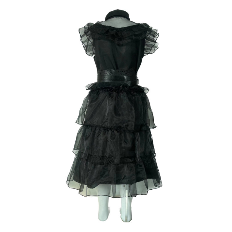 In Stock Adams's Same Black Dress Cosplay Anime on Wednesday Cos Costume Wednesday