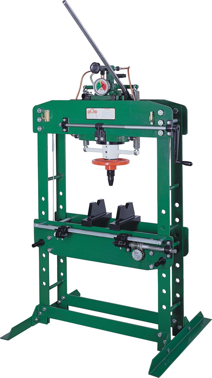 台湾久隆手动油jl手动冲压冲床15吨手动液压床jl-35a(有校正器)