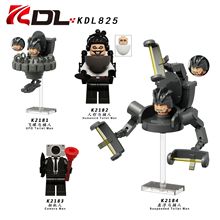KDL825电视电影游戏飞碟人形悬浮马桶人相机人拼装积木人仔玩具