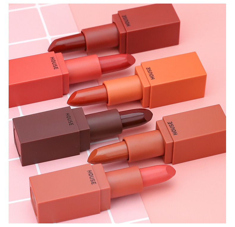 3ceeunhye house网红款南瓜色口红雾面哑光脏橘色砖红色一件代发