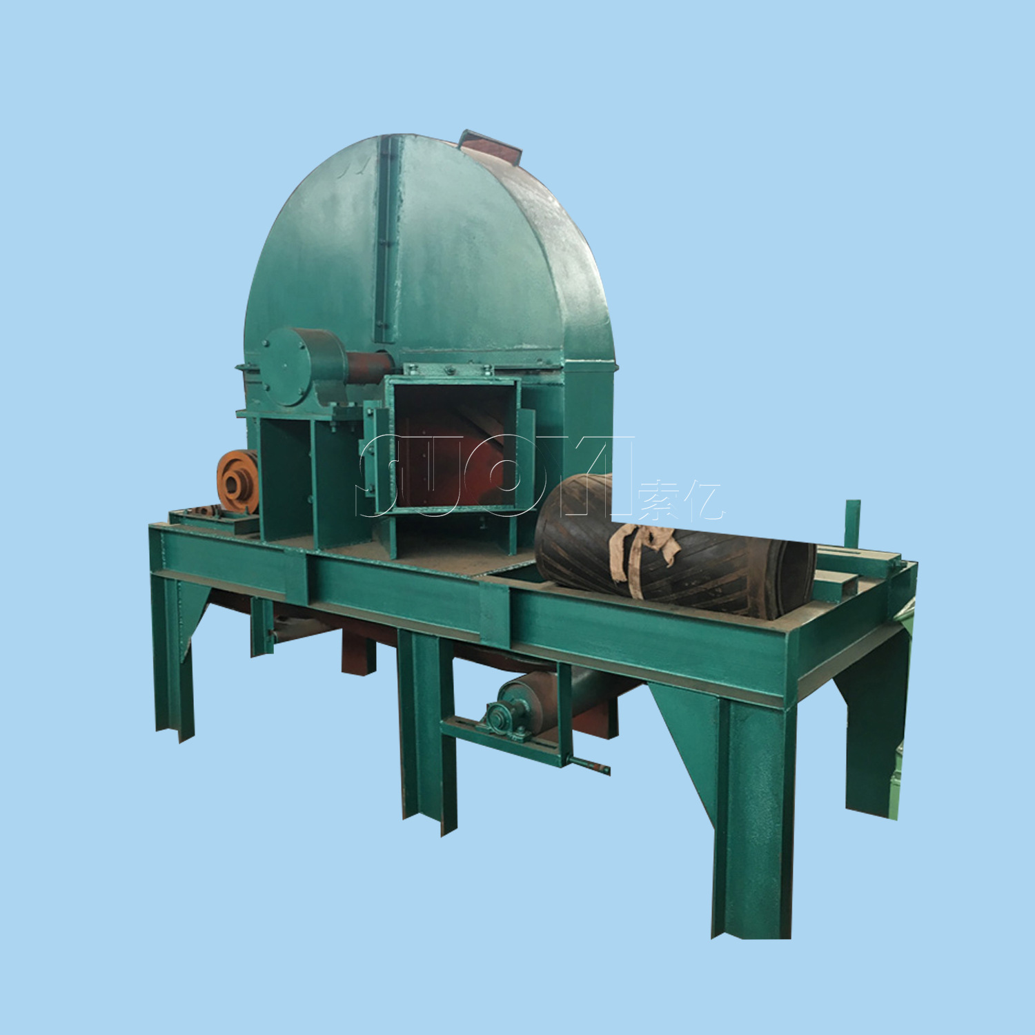 果木自动进料削片机 柴油动力竹子盘式切片机 食用菌菇木削片机