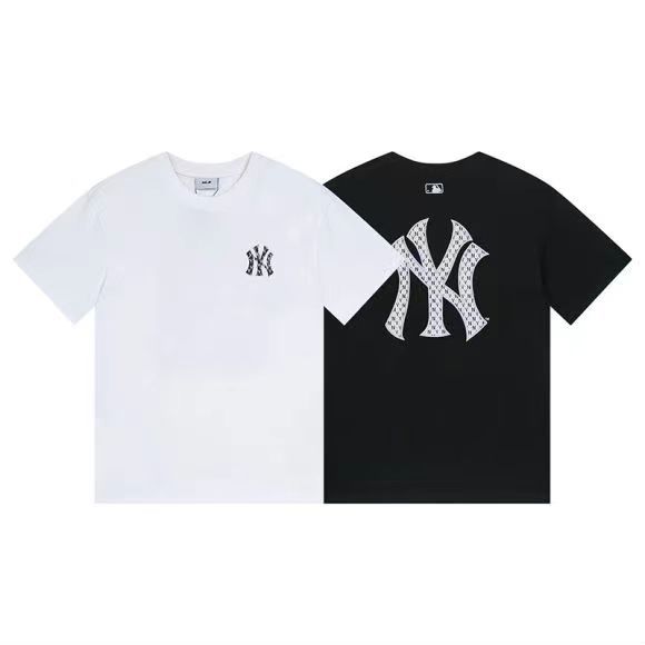 mlb处春夏新款刺绣logo百搭休闲舒适圆领情侣同款短袖t恤-阿里巴巴