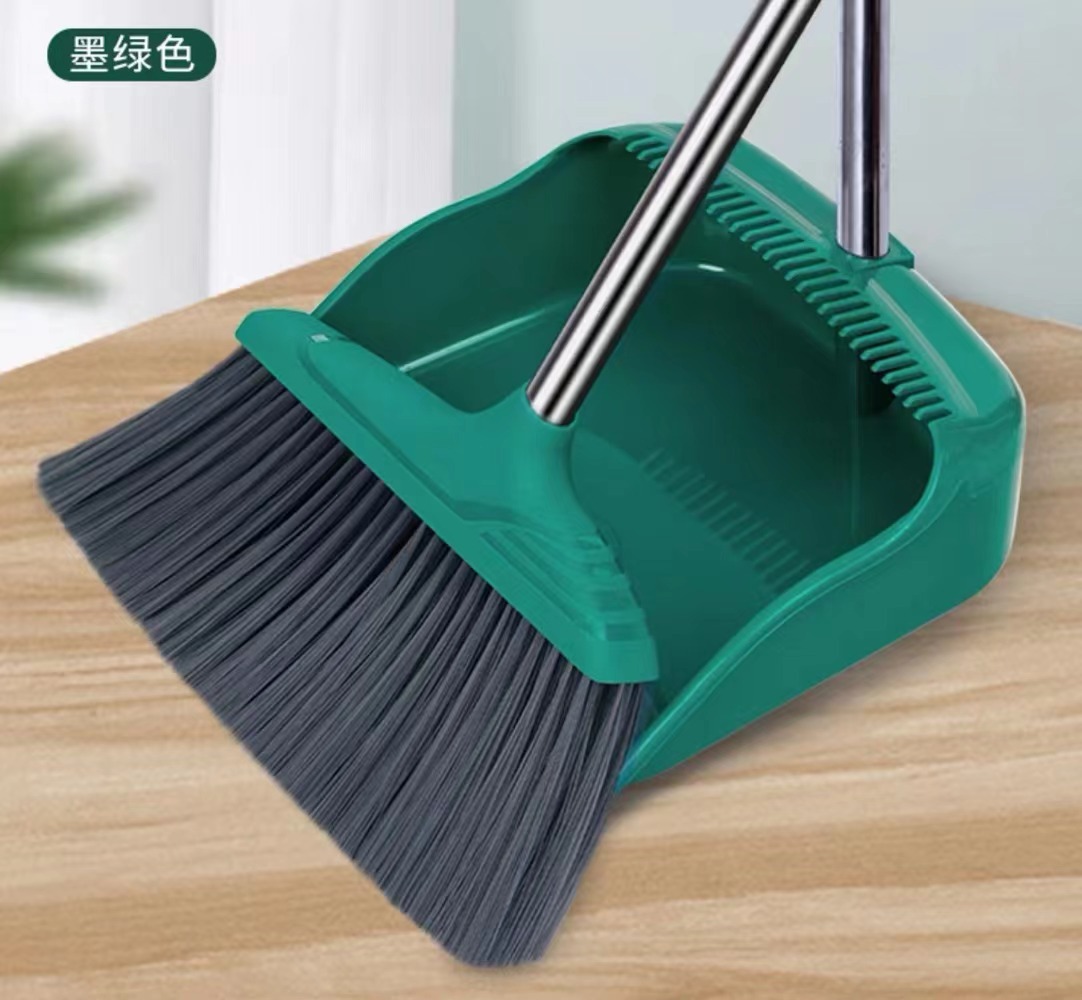 Factory Direct Sales Broom Set Household Cleaning Broom Dustpan Combination Broom Folding Sweeping Non-Viscous Soft Hair