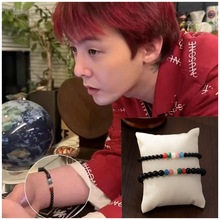 GD同款手串新款时尚饰品情侣男女天然黑玛瑙手链饰品手工串珠批发