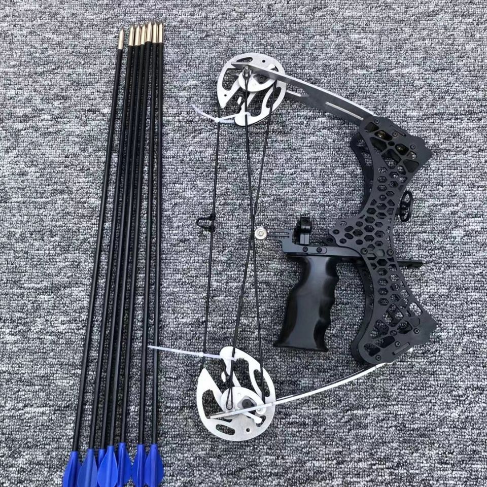 迷你小型复合弓机械三角滑轮反曲弓成人狙击弓