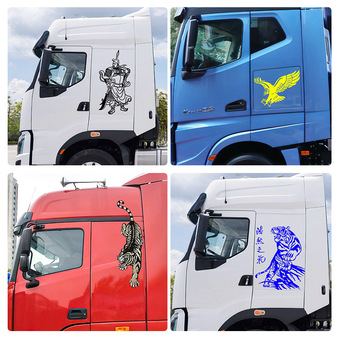 定制雕刻个性反光pvc车贴货车广告车友会后车窗标贴车身拉花贴纸