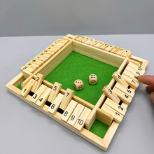 幼儿园数字四面翻牌大班数学区域投放材料区玩具桌面互动游戏