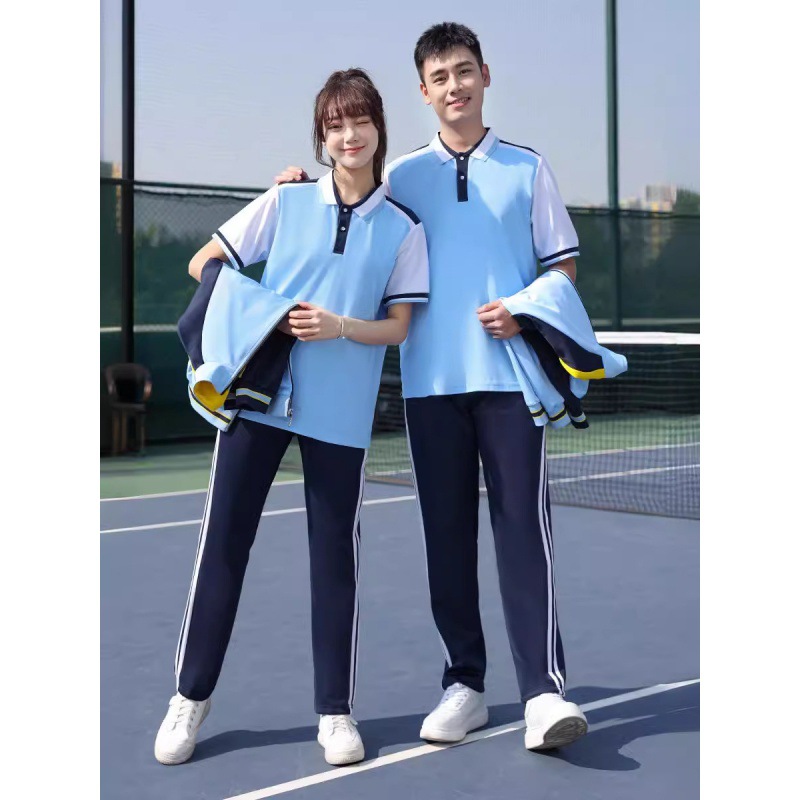 中学生校服套装春夏季高中生运动会班服秋款小学生教师活动团体服