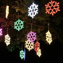 户外造型雪花灯五角星柔性led霓虹灯带挂树灯亮化工程节日装饰灯