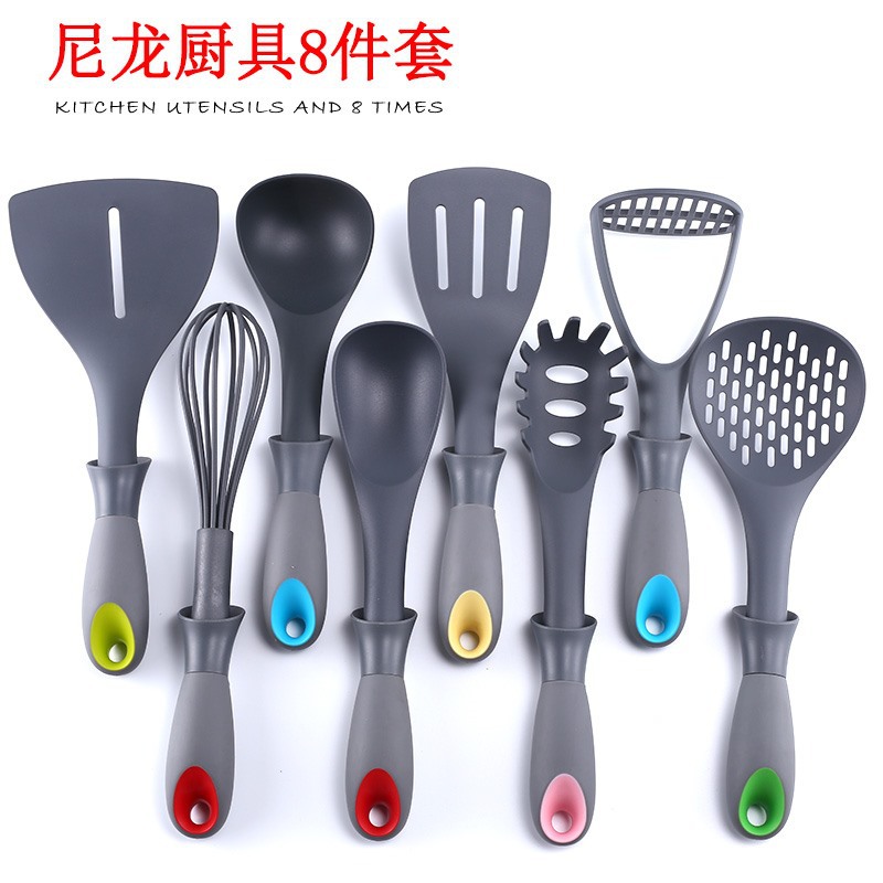 Nylon High Temperature Resistant Non-Stick Spatula Food Grade Home Spatula Spoon Non-Silicone Kitchen Kitchenware Set