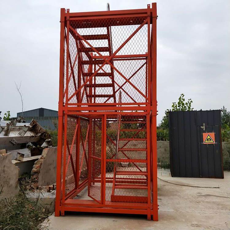现货施工桥梁建筑安全梯笼 建筑安全爬梯 组合框架式防护梯笼
