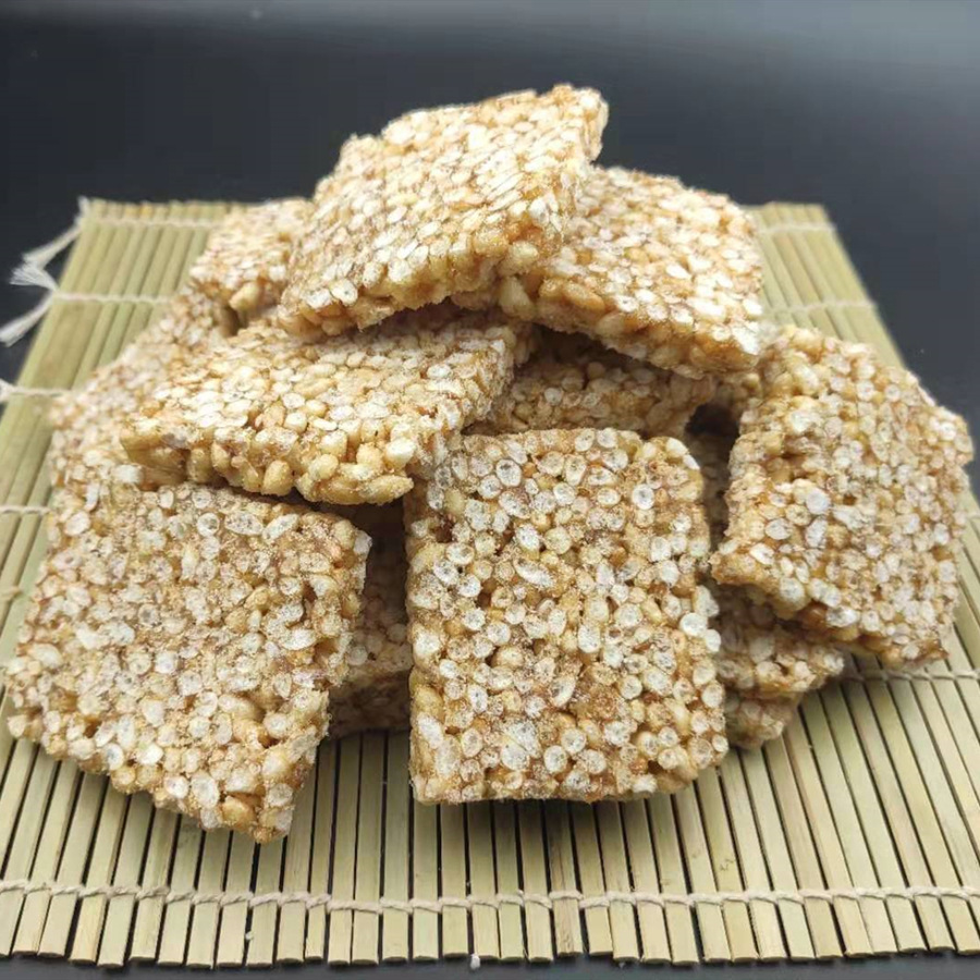 湖北监利特产麻叶子麦芽糖炒米糖天门潜江仙桃特色小吃麻糖批发