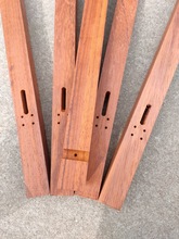 实木红花梨撒放器木条diy木料长方木杆硬木条弹弓木料 U型槽