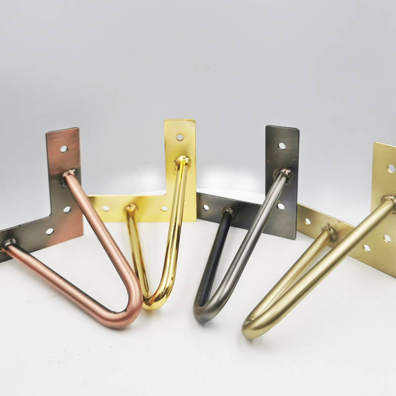 定制柜脚金色浴室柜脚黑色床头柜腿电视柜支撑茶几五金配件金属腿